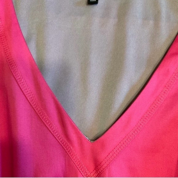 Nine West sz 12 pretty pink flouncy sleeveless dress with front slash pockets - Picture 6 of 13